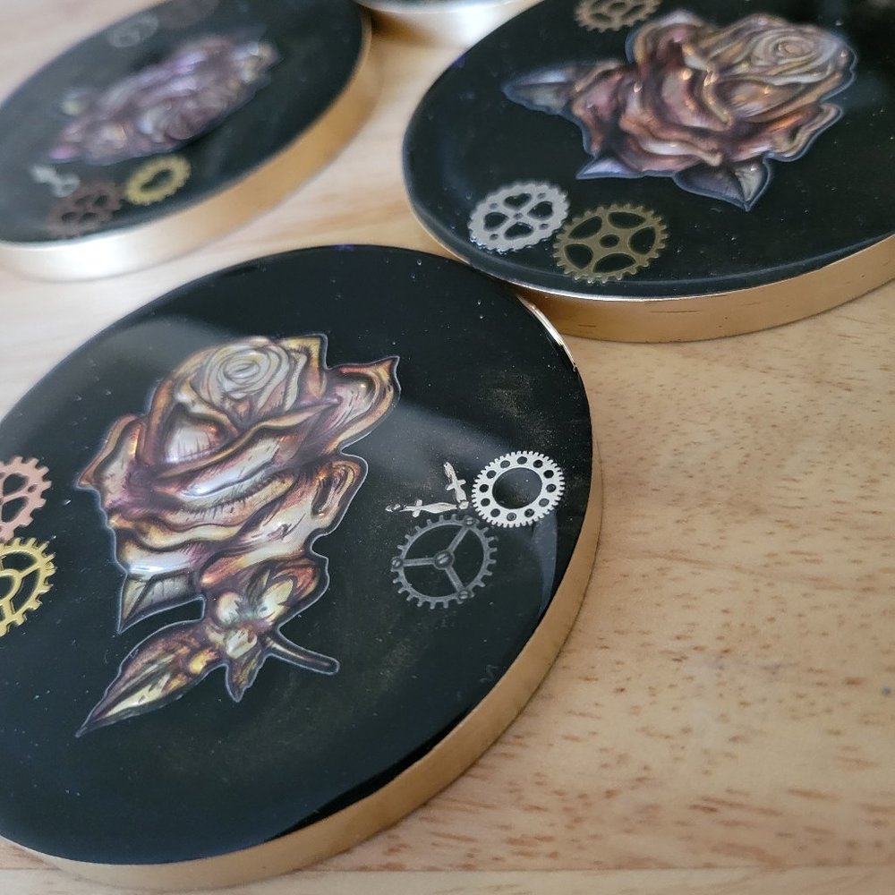 Rose Coasters